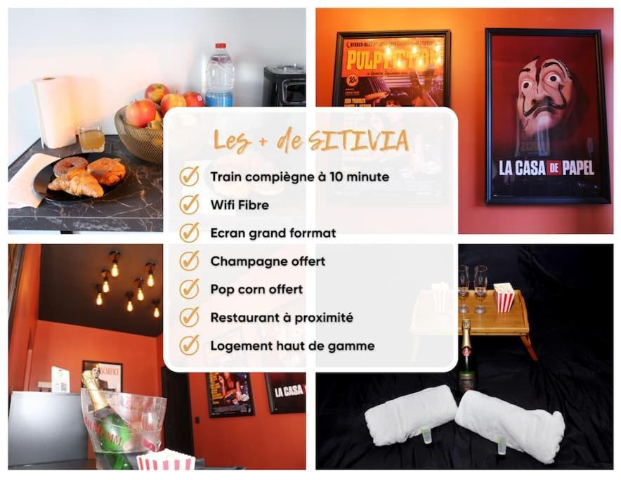 Cinema Prive-Compiegne - Sitivia Villa Margny-les-Compiegne ภายนอก รูปภาพ